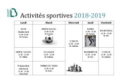 Sportsektiounen 2018-2019